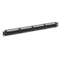 PATCH PANEL, CAT 6, 24-PORT, 1 RMS