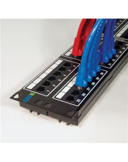 PATCH PANEL, CAT 6, 48-PORT, 2 RMS