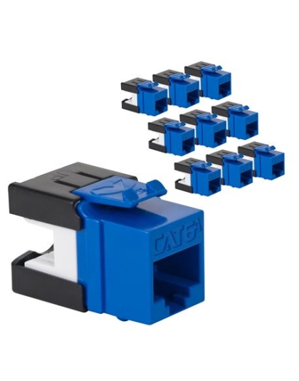 MODULE, CAT6A, HD, 10 PK, BLUE