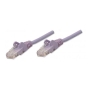 CAT5e BOOT PATCH CORD 7 FT PURPLE