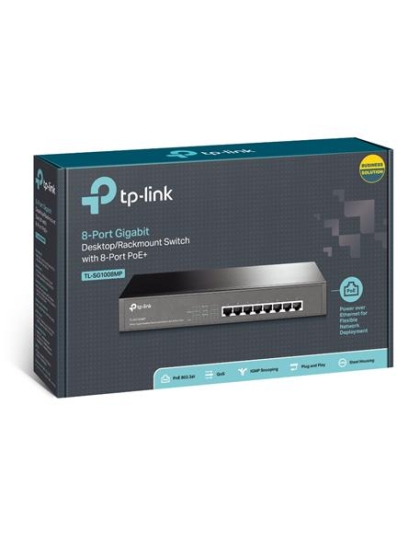 8-Port Gigabit Desktop w/8-POE Switch