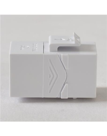 MODULE, COUPLER, CAT5e WHITE