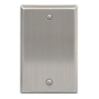 FACEPLATE 1 GANG BLANK STANLESS STEEL