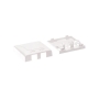 SURFACE MOUNT BOX, ELITE, 2-PORT, WHITE