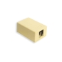 SURFACE MOUNT BOX, 1-PORT, IVORY