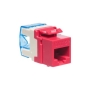 MODULE, CAT 5e, HD, 25 PK, RED