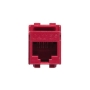 MODULE, CAT 5e, HD, 25 PK, RED