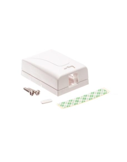 SURFACE MOUNT BOX, ELITE, 1-PORT, WHITE