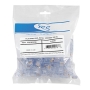 PLUG, 8P8C, OVAL ENTRY, STRANDED, 100PK