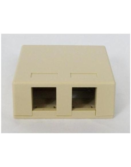 SURFACE MOUNT BOX, 2-PORT, 25PK, IV