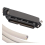 25-PR CABLE ASSEMBLY, F-BLUNT,90deg,10'