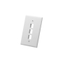 FACEPLATE, OVERSIZED, 3-PORT, WHITE