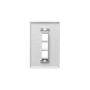 FACEPLATE, OVERSIZED, 3-PORT, WHITE