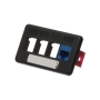 FACEPLATE, FURNITURE, TIA, 4-PORT, BLACK