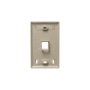 FACEPLATE, ID, 1-GANG, 1-PORT, IVORY