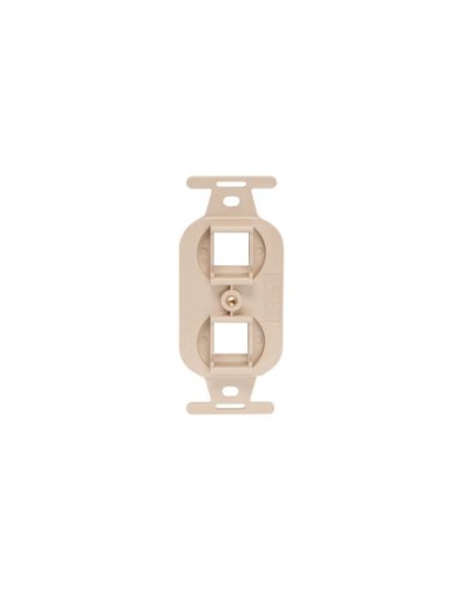 INSERT, ELECTRICAL, 2-PORT, IVORY