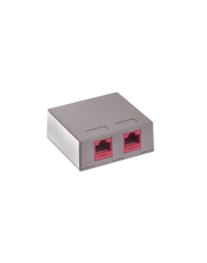 SURFACE MOUNT BOX, 2-PORT, GRAY