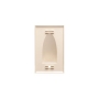 FACEPLATE, 1-GANG, BULK NOSE, IVORY