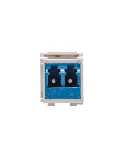 MODULE FIBER OPTIC, LC, DUPLEX, WHITE