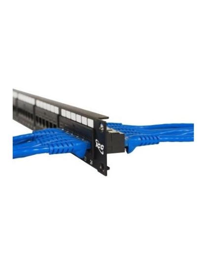 PATCH PANEL, CAT 6, FEEDTHRU, 48-P, 1RMS