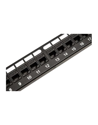 PATCH PANEL,CAT 5e,FEED Thru 24-P,1RMS