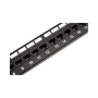 PATCH PANEL,CAT 5e,FEED Thru 24-P,1RMS