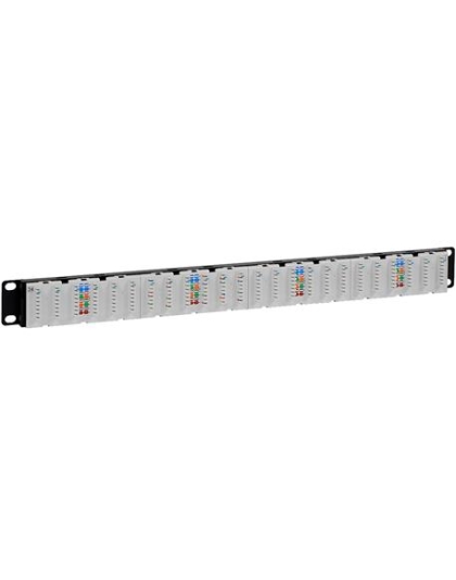 PATCH PANEL, CAT 6A, 24-PORT, 1 RMS