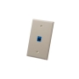 FACEPLATE, OVERSIZED, 1-PORT, ALMOND