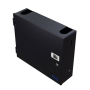 WALL ENCLOSURE,FIBER,4-PANEL,SINGLE DOOR