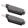 25-PAIR CABLE ASSEMBLY, M-M, 90°, 10'