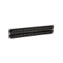 PATCH PANEL,CAT 5e, FEED-THRU 48-P,2RMS