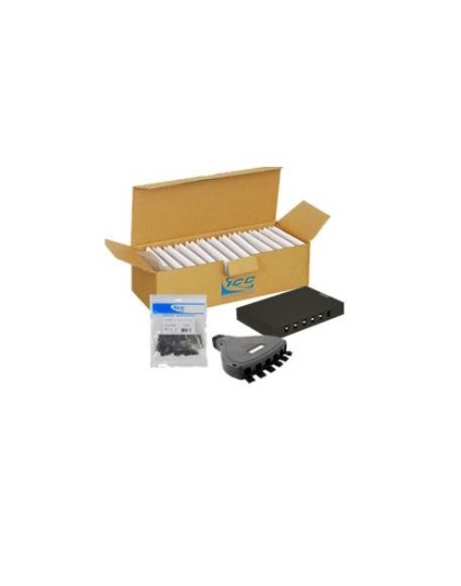 MOBILE, MODULAR, OUTLET BOX 6 PORT,BK