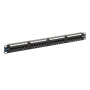 PATCH PANEL, CAT 6, 24-PORT, 1 RMS, 6 PK