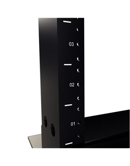 DISTRIBUTION RACK BLACK, 6FT 38 RMS