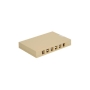 SURFACE MOUNT BOX, 12-PORT, IVORY