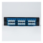 ADAPTER PANEL, 6 QUAD LC, 24F, BLUE, SM