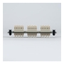 ADAPTER PANEL, 3 QUAD LC, 12F, BEIGE, MM