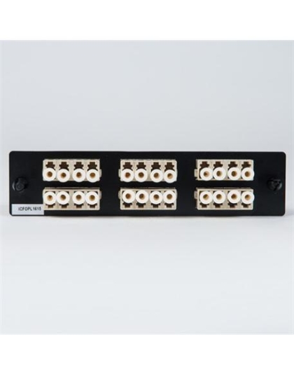 ADAPTER PANEL, 6 QUAD LC, 24F, BEIGE, MM
