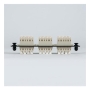 ADAPTER PANEL, 6 QUAD LC, 24F, BEIGE, MM