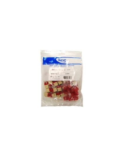 MODULE, CAT 6, HD, 25PK, YELLOW