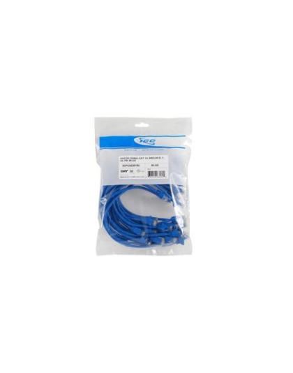PATCH CORD, CAT 6, CLEAR BOOT,7',25PK,BL