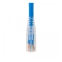PATCH CORD CAT5e CLEAR BOOT 7' 25PK BLUE