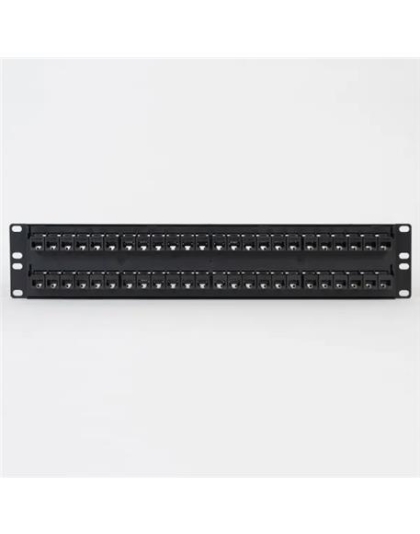 PATCH PANEL,CAT6A, FEED-THRU 48-P,2RMS
