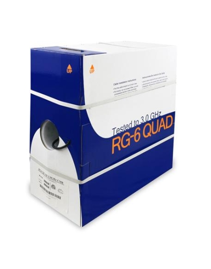18AWG QUAD 1K FT CMR BLACK RG6QRBK