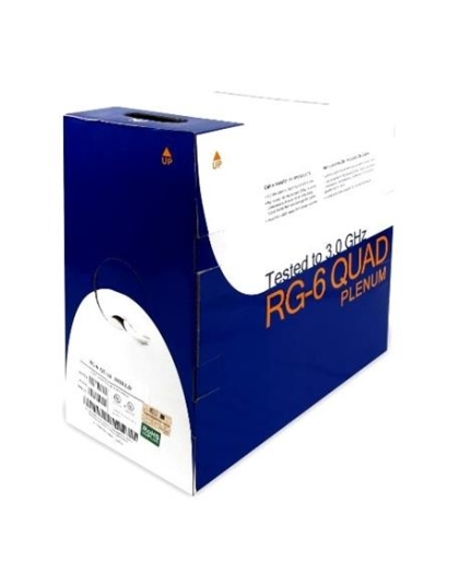 RG6QPWH4 RG6 QUAD SHIELD PLENUM 1k ft