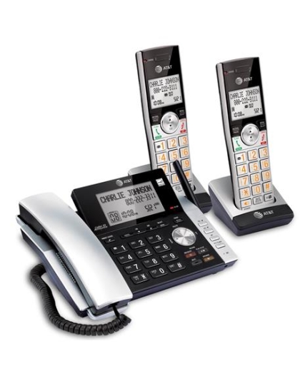 2 Handset Corded Cordless Answering Sys