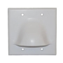 FACEPLATE 2 GANG BULK NOSE WHITE