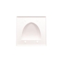 FACEPLATE 2 GANG BULK NOSE WHITE