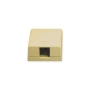 SURFACE MOUNT BOX, 1-PORT, IVORY