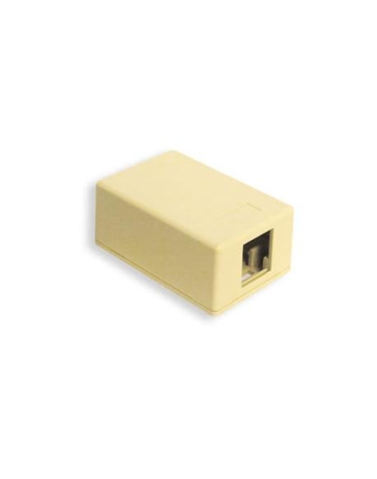 SURFACE MOUNT BOX, 1-PORT, IVORY